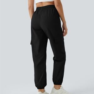 Halara Mid Rise Drawstring Side Pocket Casual Cargo Joggers